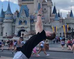 Cole went on a trip to Disneyland in July 2019.